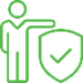Protective Shield And Person
