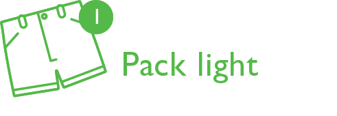 1. Pack Light